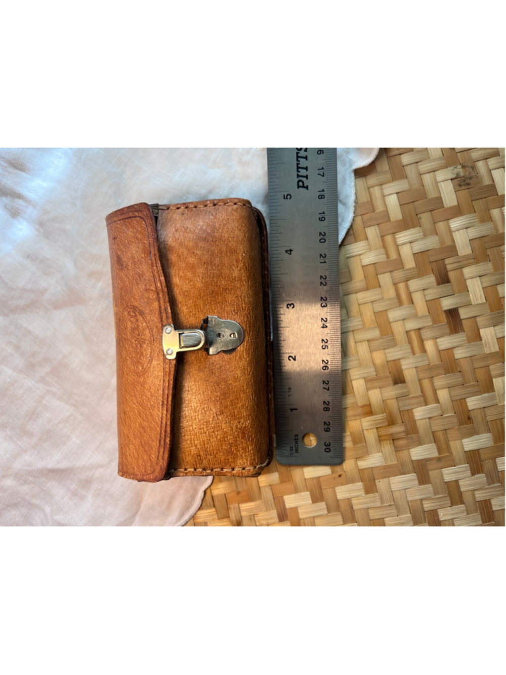 Alpex Vintage BC-Type Camera Flash with Leather Case One Size Brown Silver - Picture 3 of 16